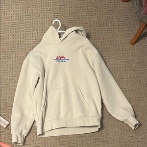 Cream Benson Boone Hoodie with Logo